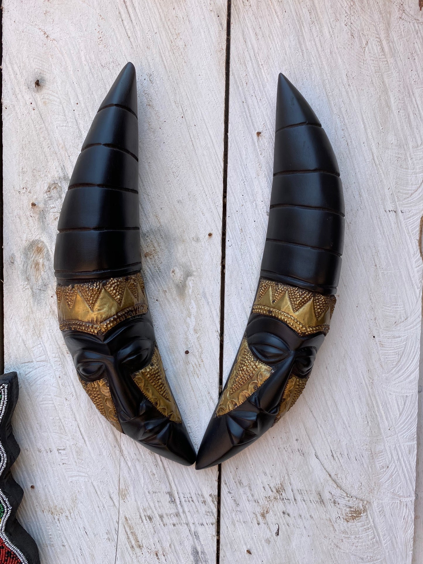 Rustic African Wood Mask