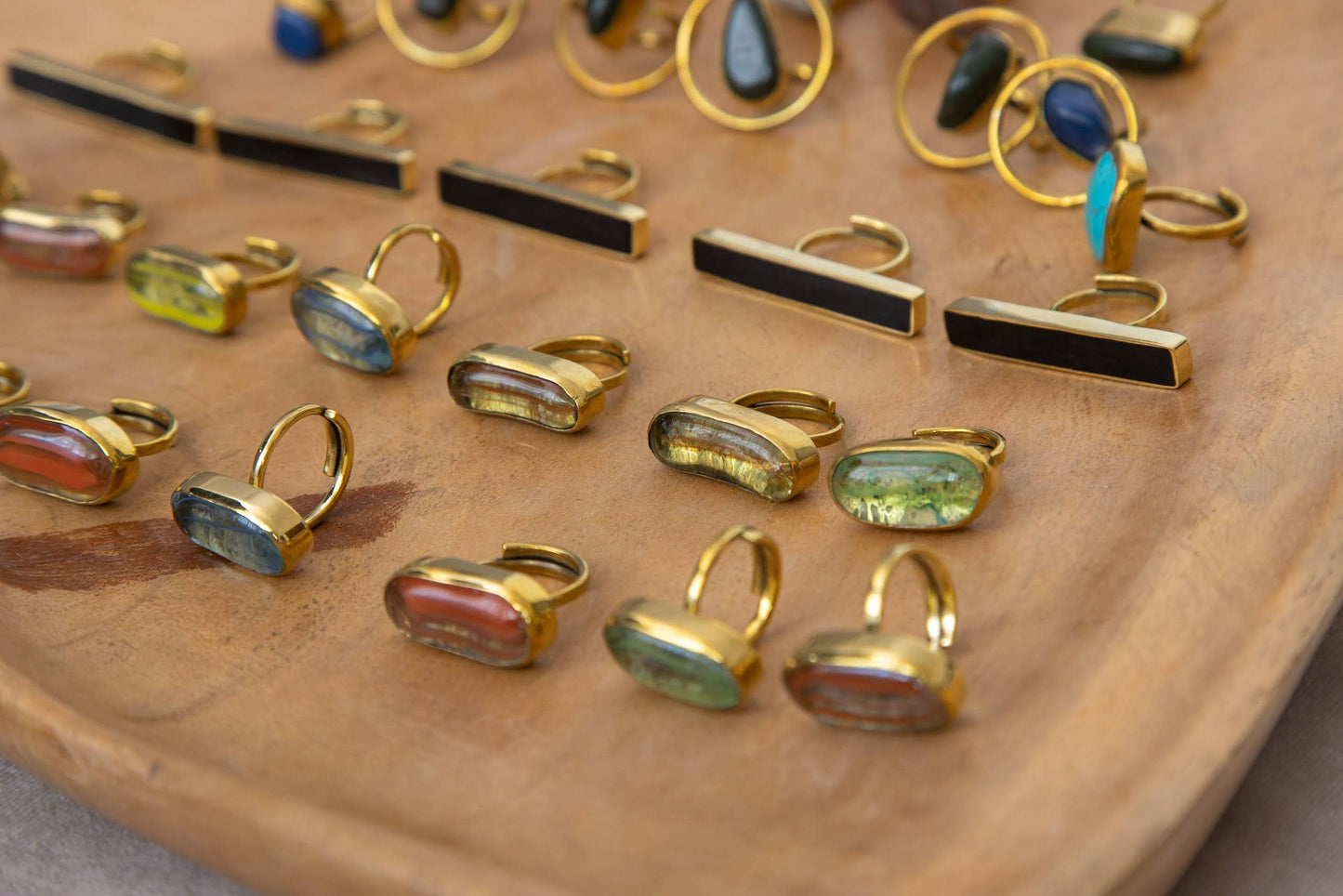 Sina bar brass Ring