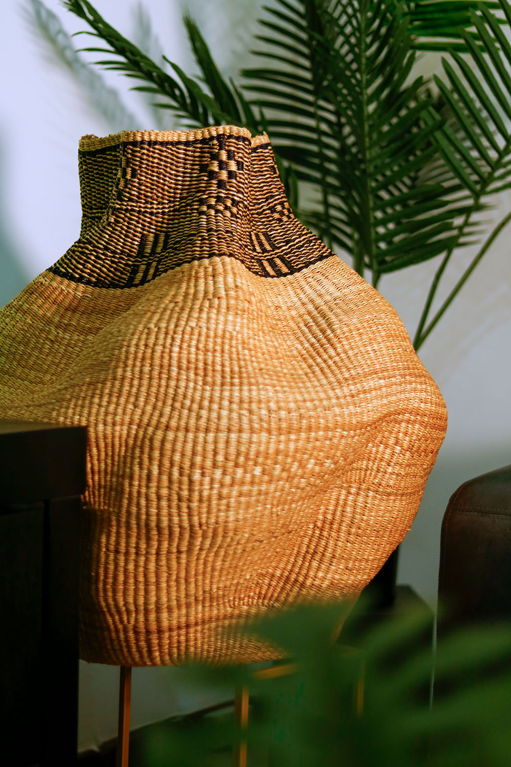 Tall Bolga Wave Basket