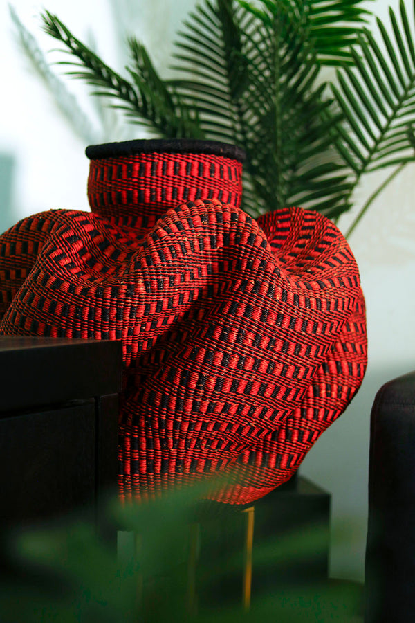 Tall Bolga Wave Basket