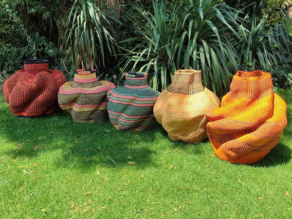 Tall Bolga Wave Basket