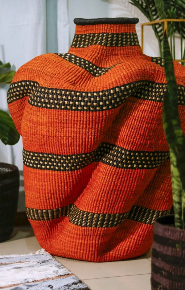 Tall Bolga Wave Basket