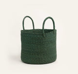 Green Bolga Laundry Hamper Basket