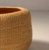 Handwoven Bolga Wide-Mouth Plant Pot Basket