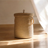 Handwoven Bolga laundry Basket with Handles