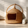 Handwoven Bolga Cat Basket
