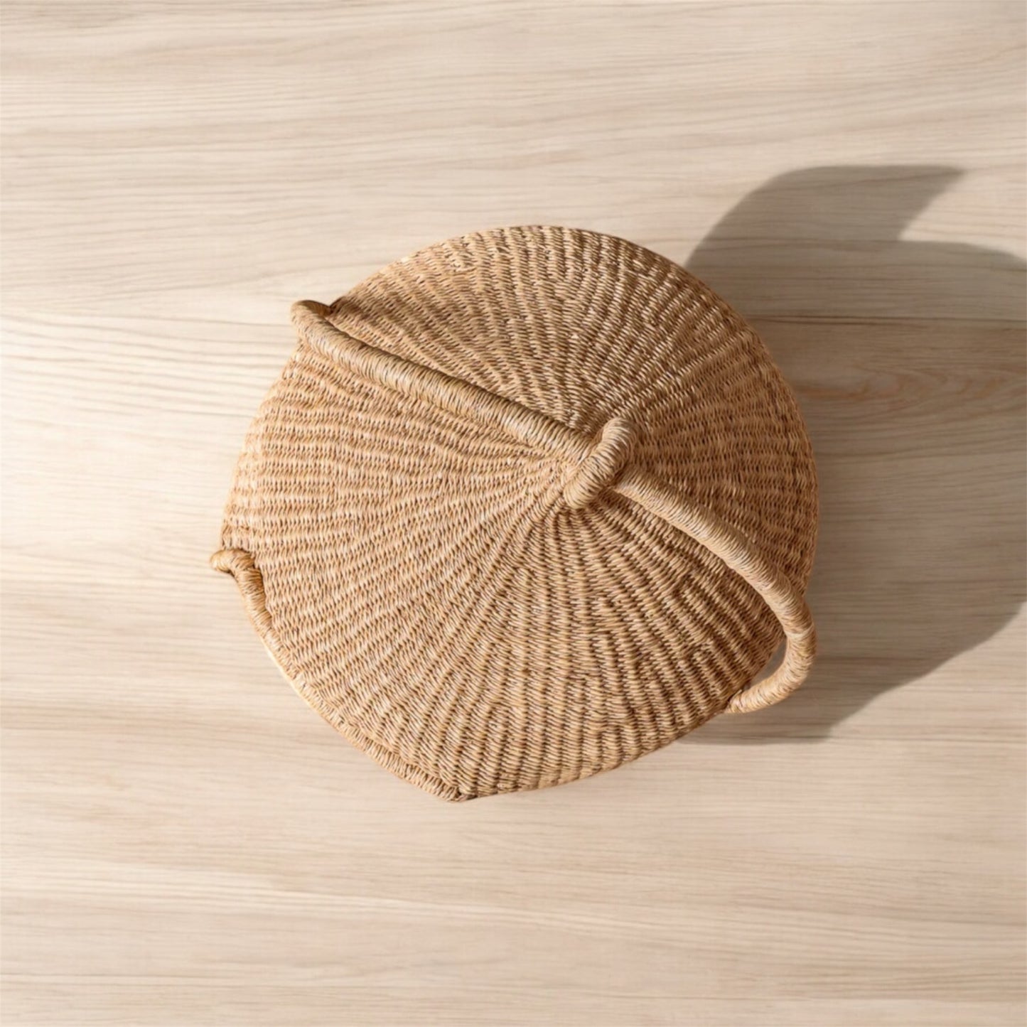 Handwoven Bolga Cat Basket