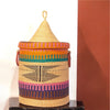 Handwoven Bolga laundry Basket with cover and handles &nbsp;