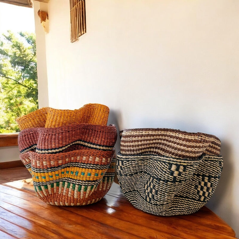 Bolga Wave Basket
