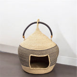 Handwoven Bolga Cat Bed