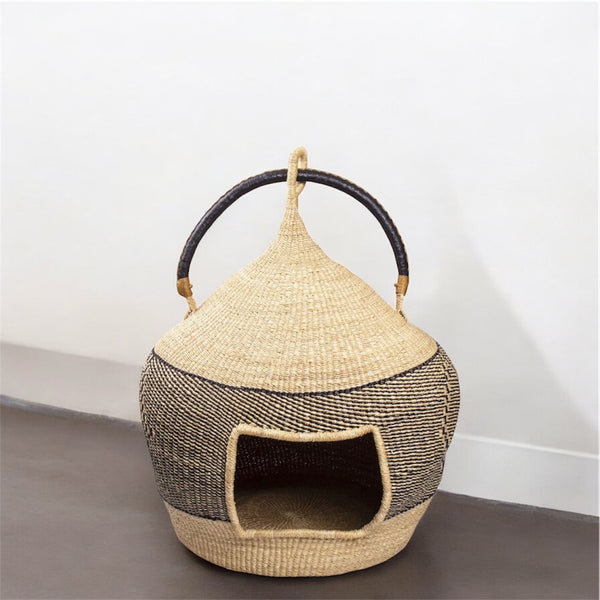 Handwoven Bolga Cat Bed