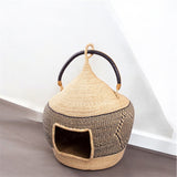 Handwoven Bolga Cat Bed
