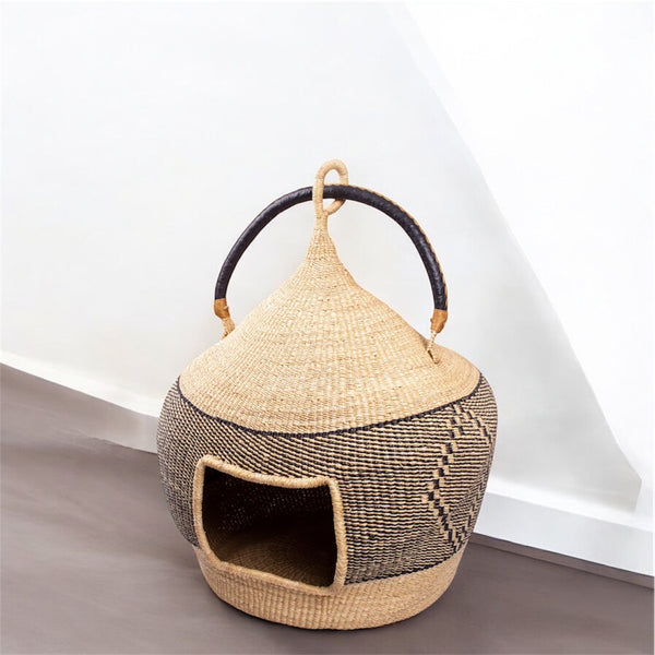 Handwoven Bolga Cat Bed