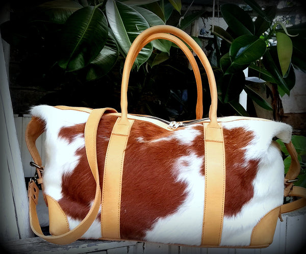 Fur duffel bag