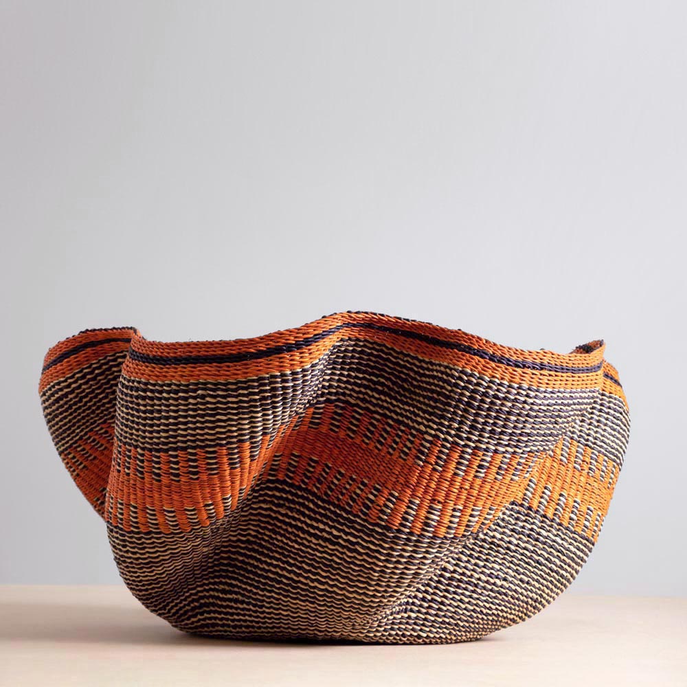 African royal wave bolga basket