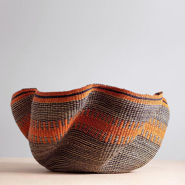 African royal wave bolga basket