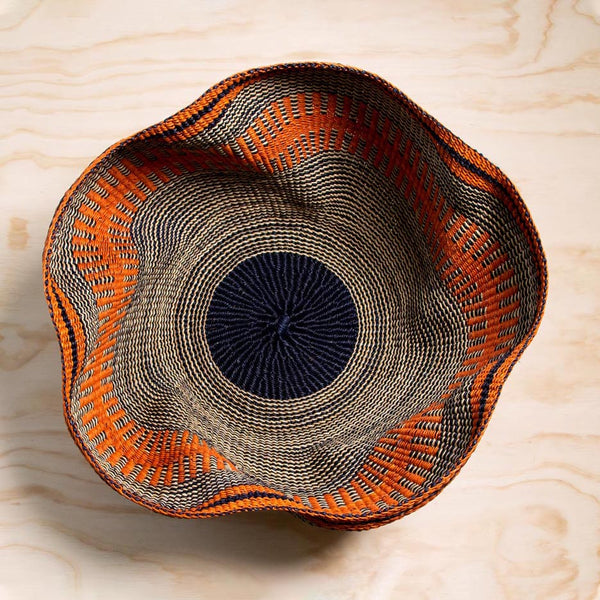 African royal wave bolga basket