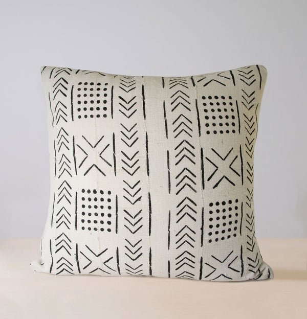 Fika mud cloth pillow