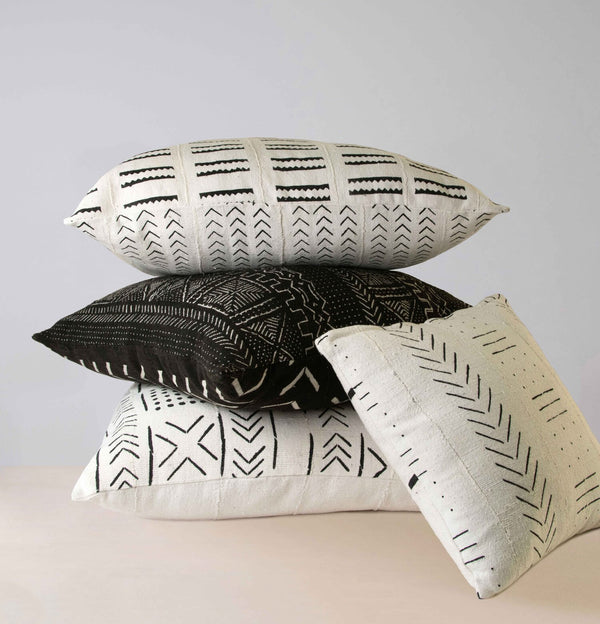 Fika mud cloth pillow