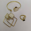 Hela bangle, earring and ring set