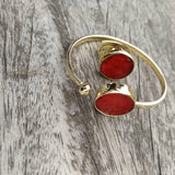 Dina rouge bangle and ring
