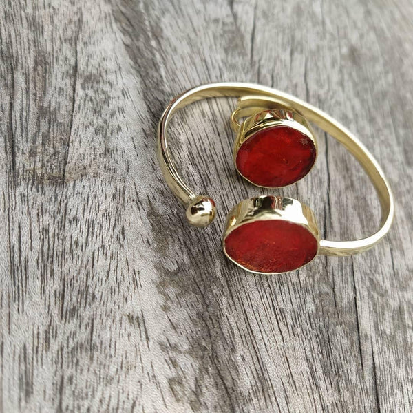 Dina rouge bangle and ring