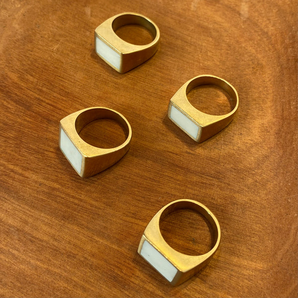 Hammered Brass Ring