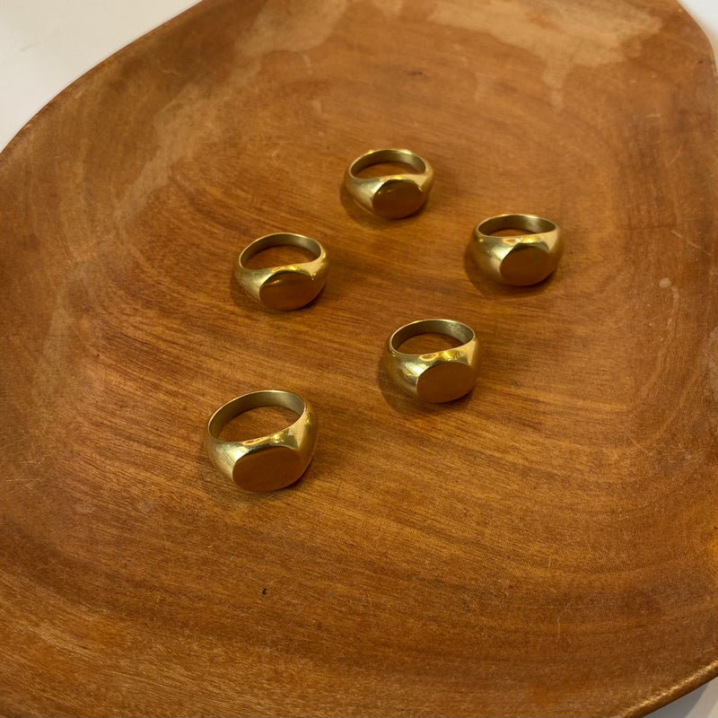 Levon hammered Brass Ring