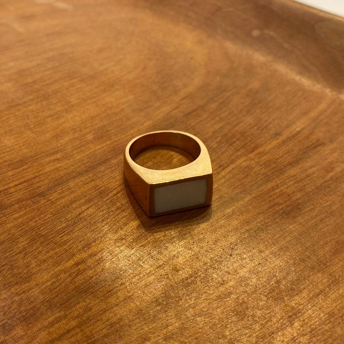 Hammered Brass Ring