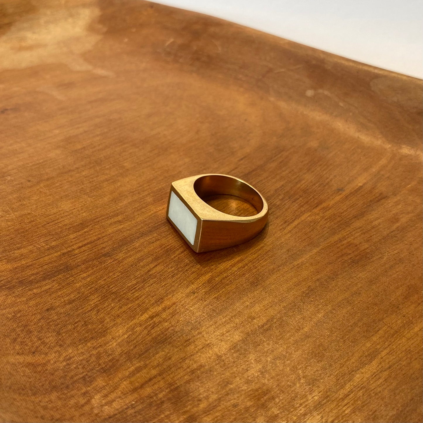 Hammered Brass Ring