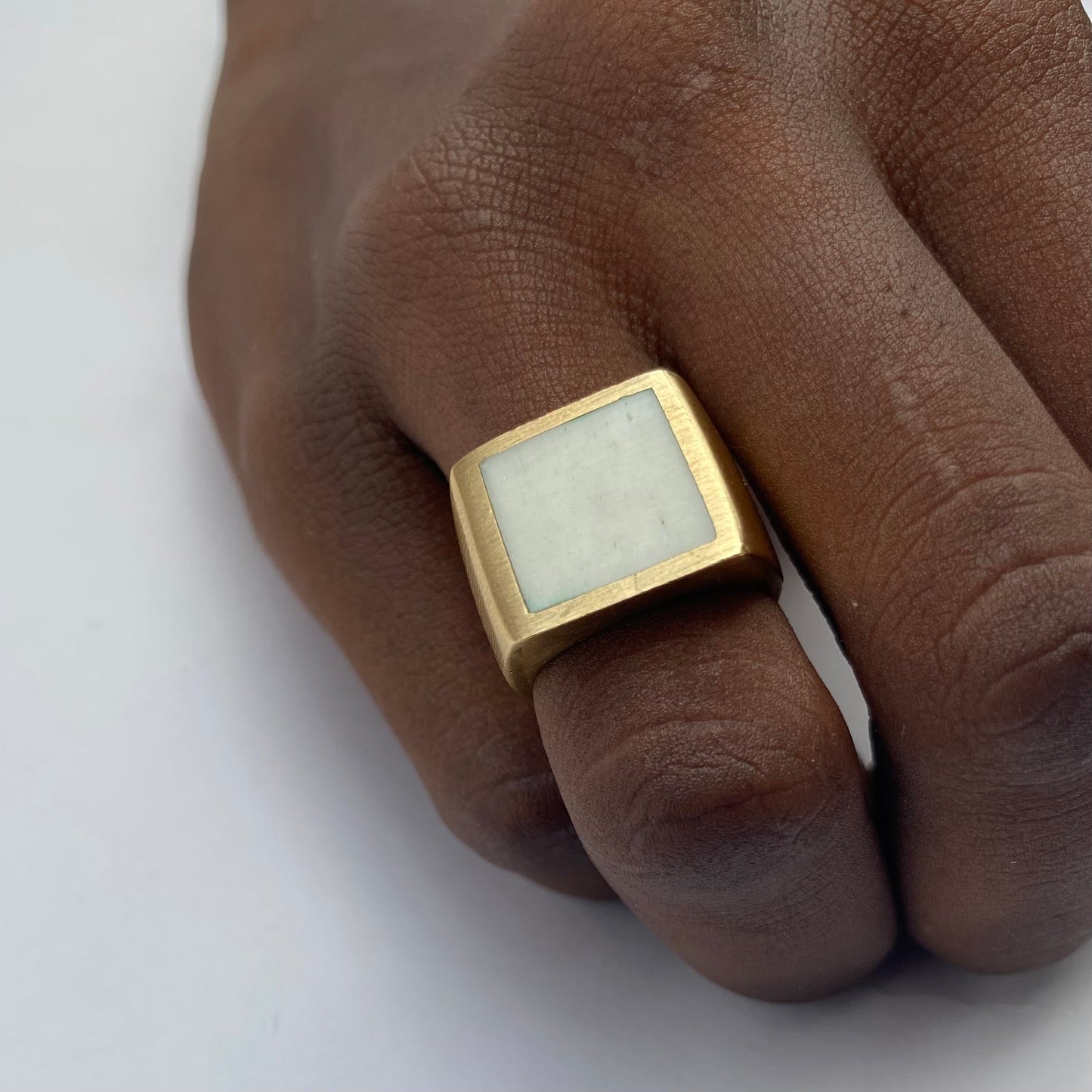 Hammered Brass Ring