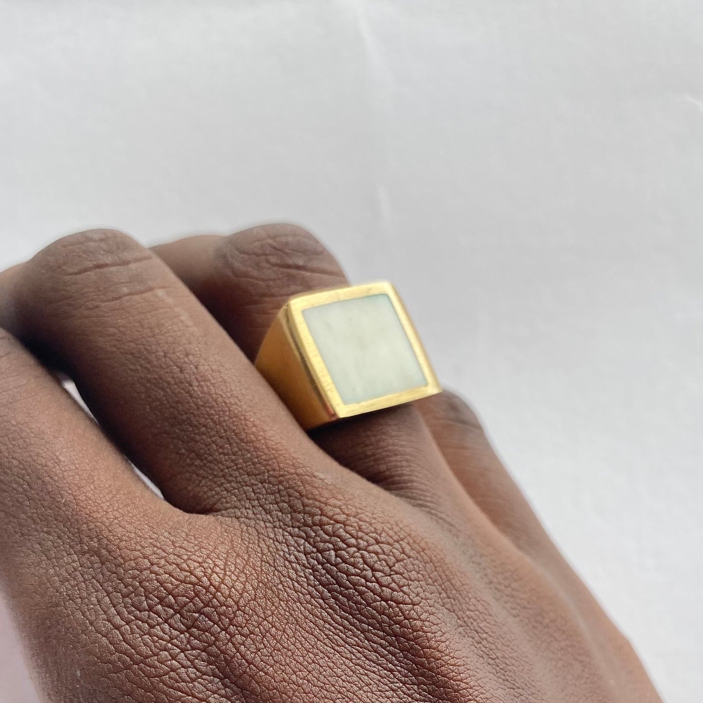 Hammered Brass Ring
