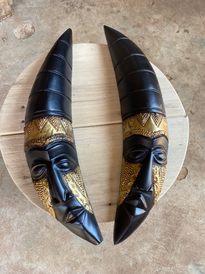 Rustic African Wood Mask