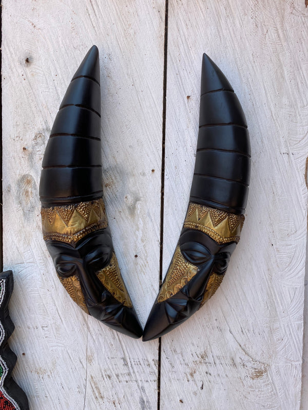 Rustic African Wood Mask