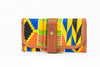 Kente & Leather wallet