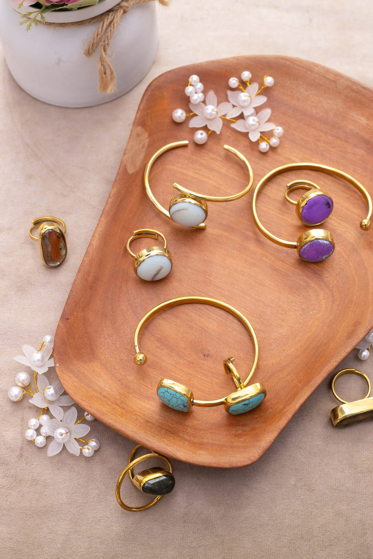Fiya bangle with matching Ring