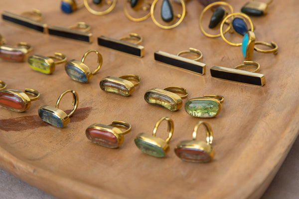 Sina bar brass Ring