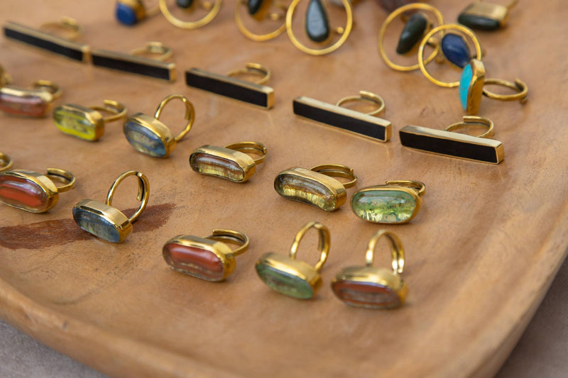 Sina bar brass Ring
