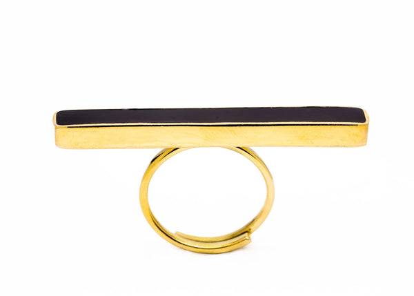 Sina bar brass Ring