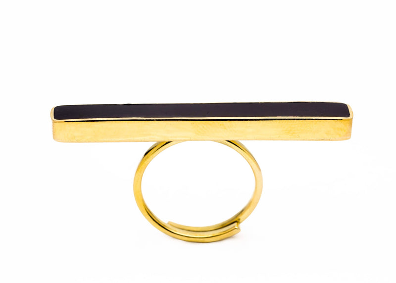 Sina bar brass Ring