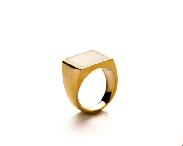 Hammered Brass Ring