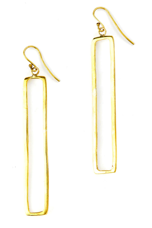 Flyn brass earring