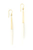 simi brass & cow earring